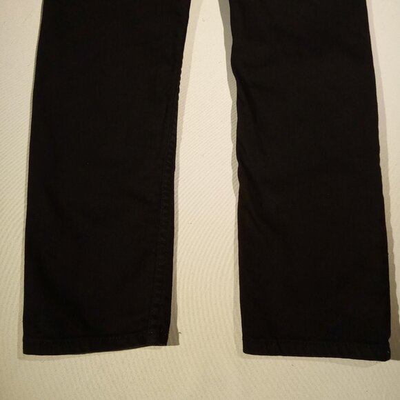 Levi's 502 Regular Taper Fit Jeans/Pants Boys 10 Black 25x25 Adj Waist GUC - Picture 11 of 11